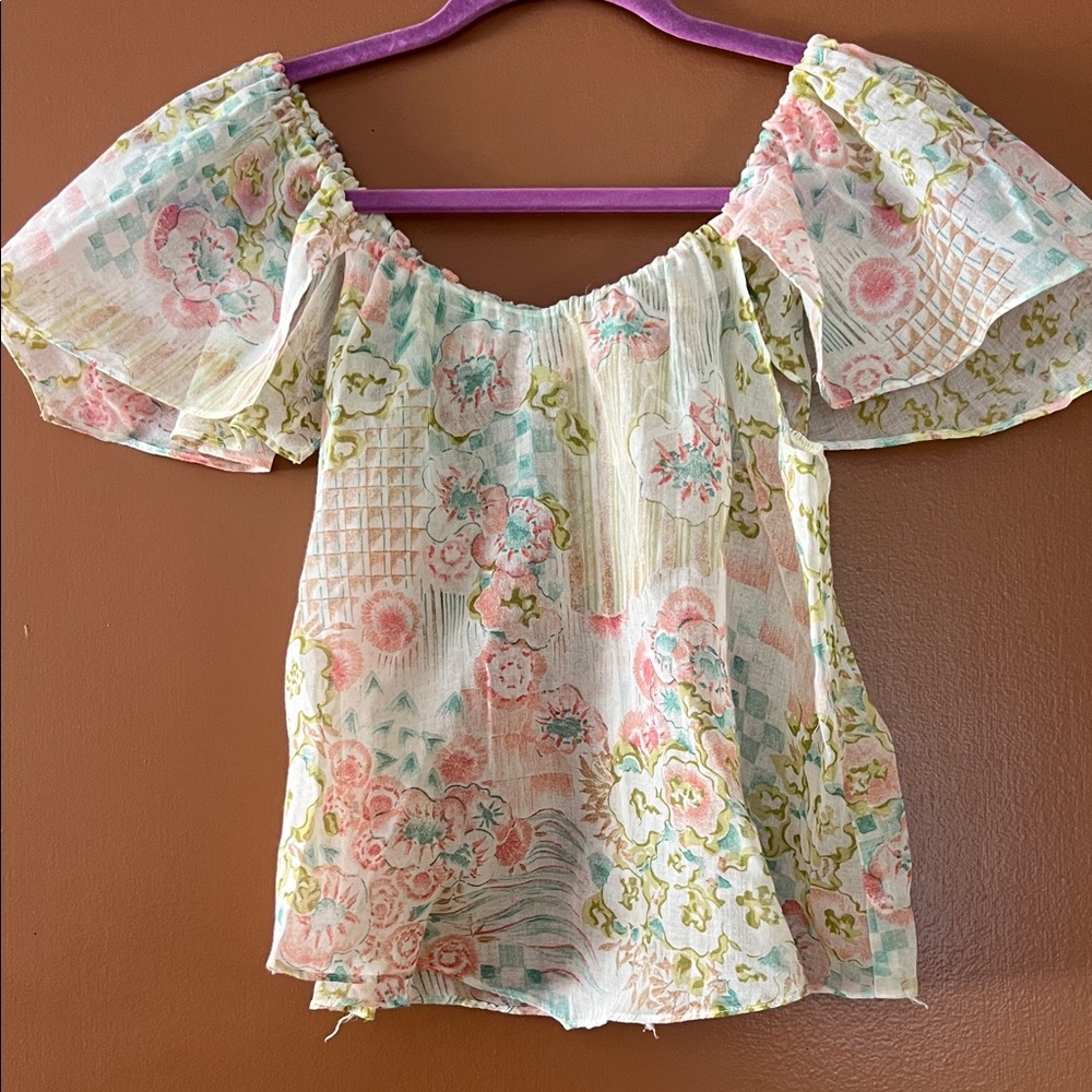 Vintage Floral nightgown top